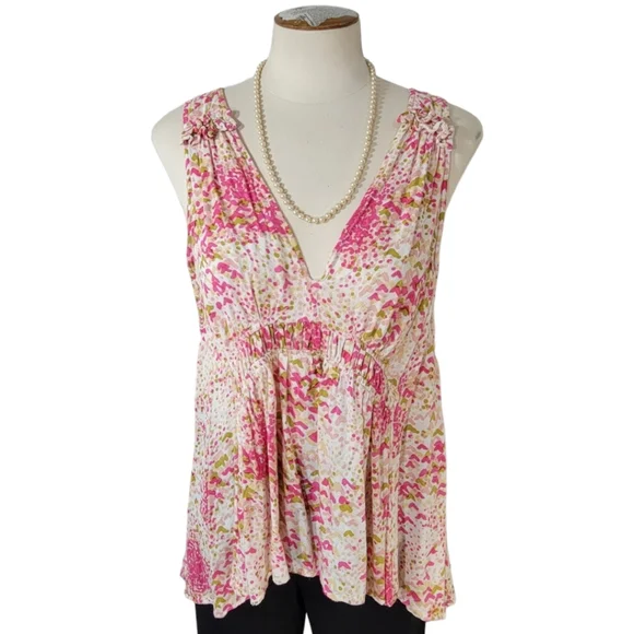 Anthropologie Maeve Bretta Gathered Top - Picture 2 of 8